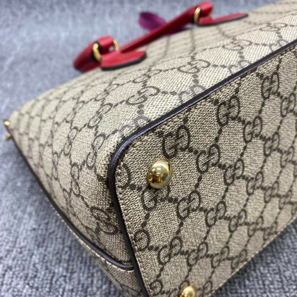 100% Authentic Gucci Leather Satchel Bag - Picture 7 of 14